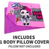 image:imageFranco Kids Bedding Super Soft Microfiber Zippered Body Pillow Cover 54 in x 20 in Super MarioLol Surprise