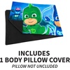 image:imageFranco Kids Bedding Super Soft Microfiber Zippered Body Pillow Cover 54 in x 20 in Super MarioPj Masks
