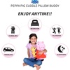 image:imageFranco Kids Bedding Super Soft Plush Cuddle Pillow Buddy One Size BatmanPeppa Pig  Teddy
