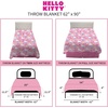 image:imageFranco Kids Bedding Super Soft Plush Micro Raschel Blanket 62 in x 90 in Baby SharkHello Kitty