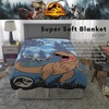 image:imageFranco Kids Bedding Super Soft Plush Micro Raschel Blanket 62 in x 90 in Baby SharkJurassic World  Dino Valley