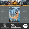 image:imageFranco Kids Bedding Super Soft Plush Micro Raschel Blanket 62 in x 90 in Baby SharkJurassic World  Dino Valley