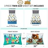 image:imageFranco Kids Bedding Super Soft Sheet Set Twin BatmanAnimal Crossing