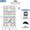 image:imageFranco Kids Room Window Curtain Panels Drapes Set 82 in x 63 in Baby SharkMulticolour