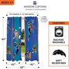 image:imageFranco Kids Room Window Curtain Panels Drapes Set 82 in x 63 in Baby SharkSpace Jam 2 a New Legacy