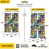 image:imageFranco Kids Room Window Curtains Drapes Set 82 in x 63 in Baby SharkPokemon