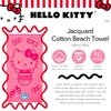 image:imageFranco Luxe Beetlejuice Halloween Goth Super Soft Plush Oversized Cotton Jacquard BathPoolBeach Towel 64 in x 34 in Officially Licensed ProductHello Kitty