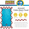 image:imageFranco Luxe Beetlejuice Halloween Goth Super Soft Plush Oversized Cotton Jacquard BathPoolBeach Towel 64 in x 34 in Officially Licensed ProductSonic the Hedgehog