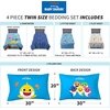image:imagePaw Patrol Girls Kids Bedding Super Soft Comforter and Sheet Set 4 Piece Twin Size Official Nickelodeon Product By FrancoBaby Shark