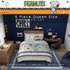 image:imageSanrio Hello Kitty Halloween Pumpkin Twin Bed Set  Super Soft amp Cozy 4 Piece Reversible Comforter and Sheet Set Officially Licensed Product by FrancoBlack  Peanuts Halloween