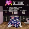 image:imageSanrio Hello Kitty Halloween Pumpkin Twin Bed Set  Super Soft amp Cozy 4 Piece Reversible Comforter and Sheet Set Officially Licensed Product by FrancoCare Bears X Universal Monsters