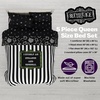 image:imageSanrio Hello Kitty Halloween Pumpkin Twin Bed Set  Super Soft amp Cozy 4 Piece Reversible Comforter and Sheet Set Officially Licensed Product by FrancoBlack  White  Beetlejuice