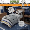image:imageSanrio Hello Kitty Halloween Pumpkin Twin Bed Set  Super Soft amp Cozy 4 Piece Reversible Comforter and Sheet Set Officially Licensed Product by FrancoBlack  Peanuts Halloween