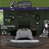 image:imageSanrio Hello Kitty Halloween Pumpkin Twin Bed Set  Super Soft amp Cozy 4 Piece Reversible Comforter and Sheet Set Officially Licensed Product by FrancoBlack  White  Beetlejuice
