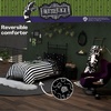 image:imageSanrio Hello Kitty Halloween Pumpkin Twin Bed Set  Super Soft amp Cozy 4 Piece Reversible Comforter and Sheet Set Officially Licensed Product by FrancoBlack  White  Beetlejuice