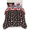 image:imageSanrio Hello Kitty Halloween Pumpkin Twin Bed Set  Super Soft amp Cozy 4 Piece Reversible Comforter and Sheet Set Officially Licensed Product by FrancoSkelanimals