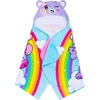 image:imageSanrio Hello Kitty Skeleton Halloween Kids Super Soft BathPoolBeach Soft Cotton Terry Hooded Towel Wrap 24 in x 50 in Officially Licensed Product by FrancoCare Bears
