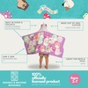 image:imageSanrio Hello Kitty Skeleton Halloween Kids Super Soft BathPoolBeach Soft Cotton Terry Hooded Towel Wrap 24 in x 50 in Officially Licensed Product by FrancoSquishmallows Cienna