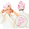 image:imageBarbie Microfiber Hair Towel Wrap Turban for BathBeautyTravel for Straight Wavy amp Curly Hair 2 Pack Officially Licensed Product by Franco
