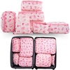 image:imageCollectibles Barbie Beauty 7 Piece Soft Storage Organization Packing Cubes Travel Set Officially Licensed Product By FrancoBarbie
