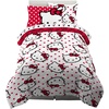image:imageFranco Kids Bedding Super Soft Comforter and Sheet Set with Sham 5 Piece Twin Size Hello KittyRed  Hello Kitty