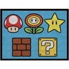 image:imageFranco Kids Room Non Slip Area Rug 69 in x 52 in BatmanSuper Mario