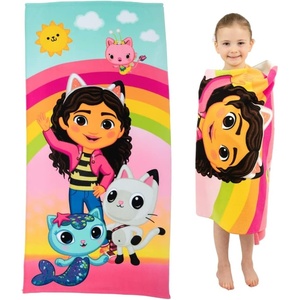 image:imageBarbie Super Soft Cotton BathPoolBeach Towel Barbiecore 58 in x 28 in Official Barbie Product By FrancoGabbys Dollhouse