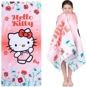 image:imageBarbie Super Soft Cotton BathPoolBeach Towel Barbiecore 58 in x 28 in Official Barbie Product By FrancoHello Kitty
