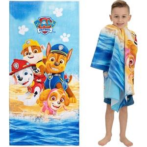 image:imageBarbie Super Soft Cotton BathPoolBeach Towel Barbiecore 58 in x 28 in Official Barbie Product By FrancoPaw Patrol  Paws in Sand