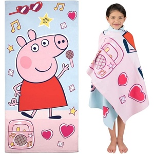 image:imageBarbie Super Soft Cotton BathPoolBeach Towel Barbiecore 58 in x 28 in Official Barbie Product By FrancoPeppa Pig