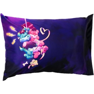 image:imageBatman Harley Quinn DC Comics Beauty Silky Satin Standard Reversible Pillowcase Cover 20x30 for Hair and Skin Officially Licensed Product by Franco CollectiblesCare Bears X Universal Monsters