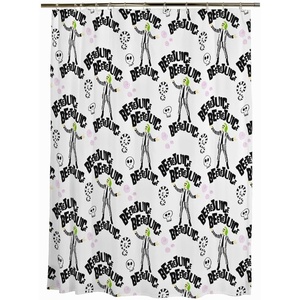 image:imageBeetlejuice Halloween 13Piece Shower Curtain Set 72 x 72 Inch Fabric Curtain with Hooks Bathroom Decor Machine Washable 100 Officially Licensed Product by Franco CollectiblesBeetlejuice