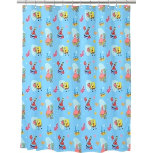 image:imageBeetlejuice Halloween 13Piece Shower Curtain Set 72 x 72 Inch Fabric Curtain with Hooks Bathroom Decor Machine Washable 100 Officially Licensed Product by Franco CollectiblesSpongebob Squarepants