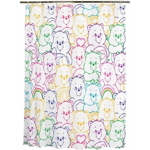 image:imageBeetlejuice Halloween 13Piece Shower Curtain Set 72 x 72 Inch Fabric Curtain with Hooks Bathroom Decor Machine Washable 100 Officially Licensed Product by Franco CollectiblesCare Bears  Peva Shower Curtain