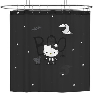 image:imageBeetlejuice Halloween 13Piece Shower Curtain Set 72 x 72 Inch Fabric Curtain with Hooks Bathroom Decor Machine Washable 100 Officially Licensed Product by Franco CollectiblesHello Kitty Skeleton