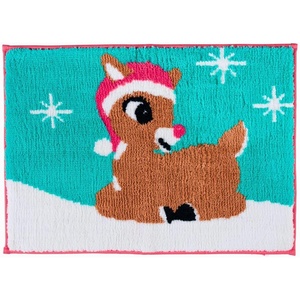 image:imageCollectibles Barbie 100 Cotton Non Slip Plush Bathroom Mat Rug Officially Licensed Product by FrancoRudolph the Red Nose Reindeer