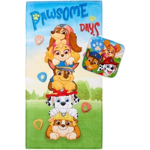image:imageFranco Baby Shark Kids BathPoolBeach Soft Absorbent Cotton Terry Towel with Washcloth 2 Piece Set 50 in x 25 inPaw Patrol 2