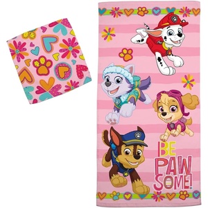 image:imageFranco Baby Shark Kids BathPoolBeach Soft Absorbent Cotton Terry Towel with Washcloth 2 Piece Set 50 in x 25 inPaw Patrol Girls