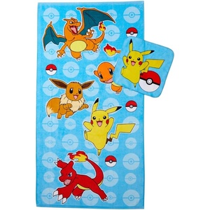 image:imageFranco Baby Shark Kids BathPoolBeach Soft Absorbent Cotton Terry Towel with Washcloth 2 Piece Set 50 in x 25 inPokemon 2
