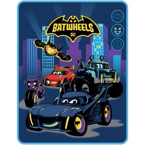 image:imageFranco BatWheels Kids Bedding Super Soft Micro Raschel Throw 46 in x 60 in Official Licensed BatWheels ProductBatwheels