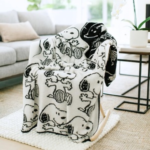 image:imageFranco Collectibles Barbie Adult Bedding Soft Cozy Chic Dream Lux Intarsia Knit Throw Blanket 50 in x 60 in Officially Licensed ProductPeanuts