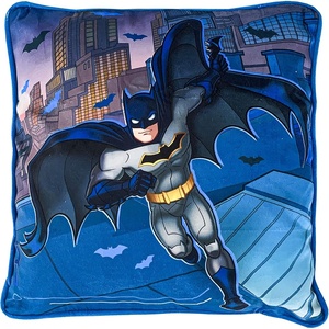 image:imageFranco Kids Bedding Soft Decorative Pillow Cover 15 in x 15 in Batman