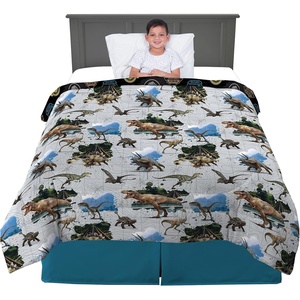 image:imageFranco Kids Bedding Soft Microfiber Comforter Twin BatmanJurassic World