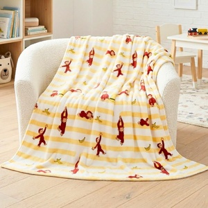image:imageFranco Kids Bedding Soft Plush Micro Raschel Throw 46 in x 60 in Avatar The Last AirbenderCurious George