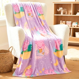 image:imageFranco Kids Bedding Soft Plush Micro Raschel Throw 46 in x 60 in Avatar The Last AirbenderPeppa Pig  Baby Evie