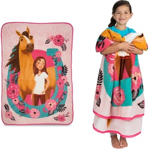 image:imageFranco Kids Bedding Soft Plush Micro Raschel Throw 46 in x 60 in Avatar The Last AirbenderSpirit Riding Free