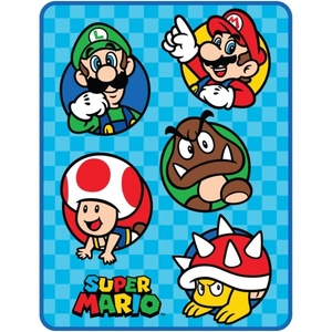 image:imageFranco Kids Bedding Soft Plush Micro Raschel Throw 46 in x 60 in Avatar The Last AirbenderSuper Mario Opt 2