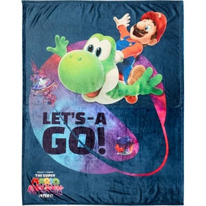 image:imageFranco Kids Bedding Soft Plush Micro Raschel Throw 46 in x 60 in Avatar The Last AirbenderThe Super Mario Galaxy Movie  Mario  Yoshi