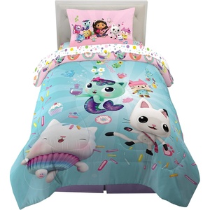 image:imageFranco Kids Bedding Super Soft Comforter and Sheet Set 4 Piece Twin Size BatmanGabbys Dollhouse