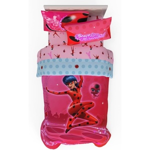 image:imageFranco Kids Bedding Super Soft Comforter and Sheet Set 4 Piece Twin Size BatmanMiraculous Ladybug